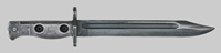Thumbnail image of Australian L1A2 bayonet used with the 9 mm. F1 submachine gun